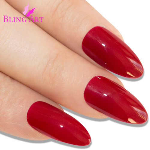 Red almond stiletto press - red,