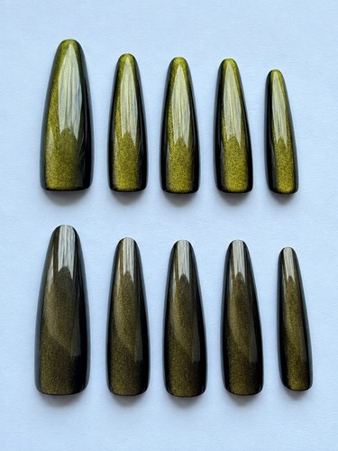 Black gold cat eye press - gold,