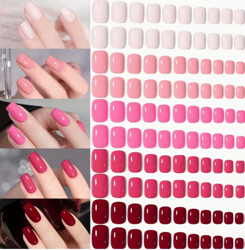 120pcs set glossy short - 120pcs,