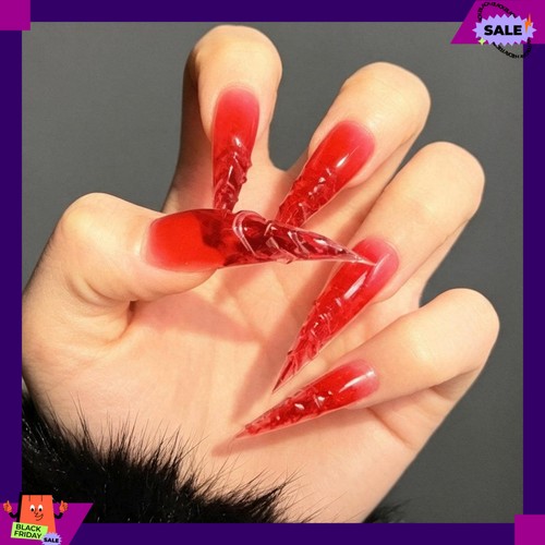 Sculpted red demon claw - red,