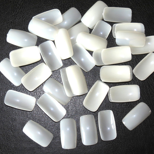 Natural full cover false nails - natural,