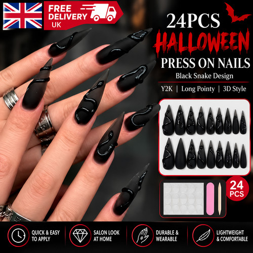 24pcs halloween black snake - 24pcs,