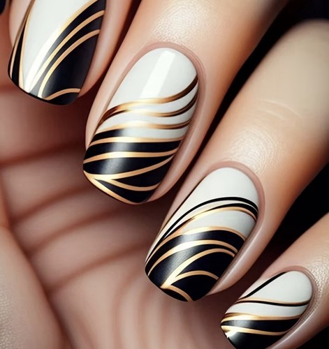 24x false nails - 24x, white
