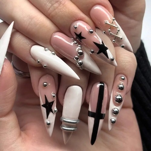 24pcs stiletto head - stiletto, cat's