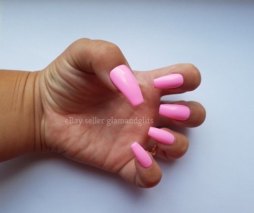 False nails barbie pink gel - 24,