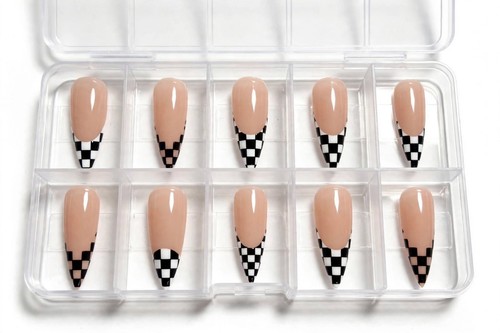 Chequered medium stiletto - 24,